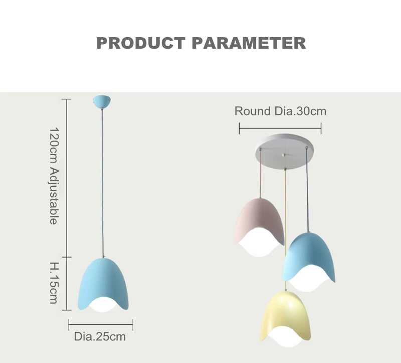 Макарон Post Современные Простые подвесные светильники Красочные металла яичной скорлупы post современная детская комната фойе исследование