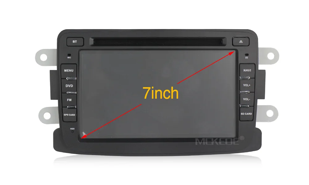 Perfect free shipping Quad Core Pure Android car dvd GPS Navigation Radio For Renault Dacia  Duster Logan Sandero Lada Xray wifi BT+MAP 6