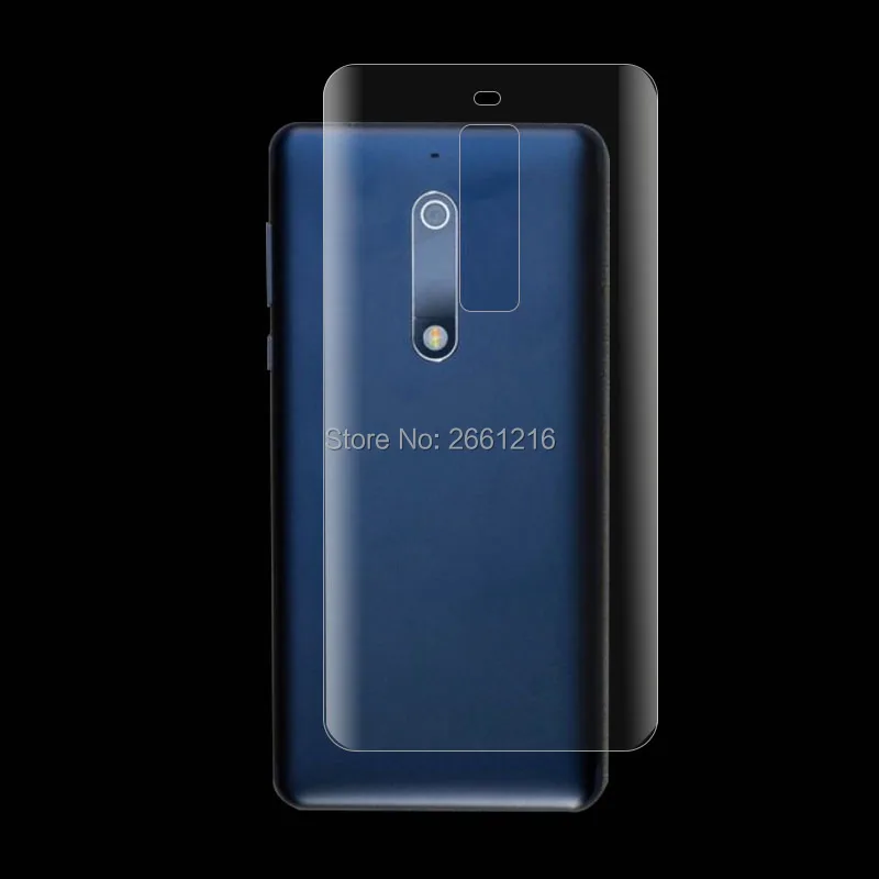 Для телефона Nokia 5 (2017) Android 2 шт. = передняя + задняя тонкая полное покрытие от края