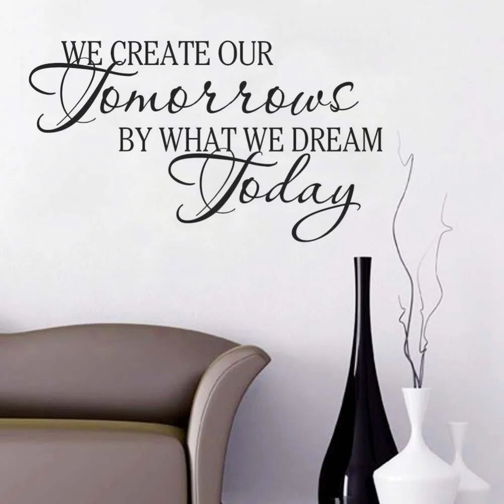 quality vinyl art wall sticker calligraphy quotes we