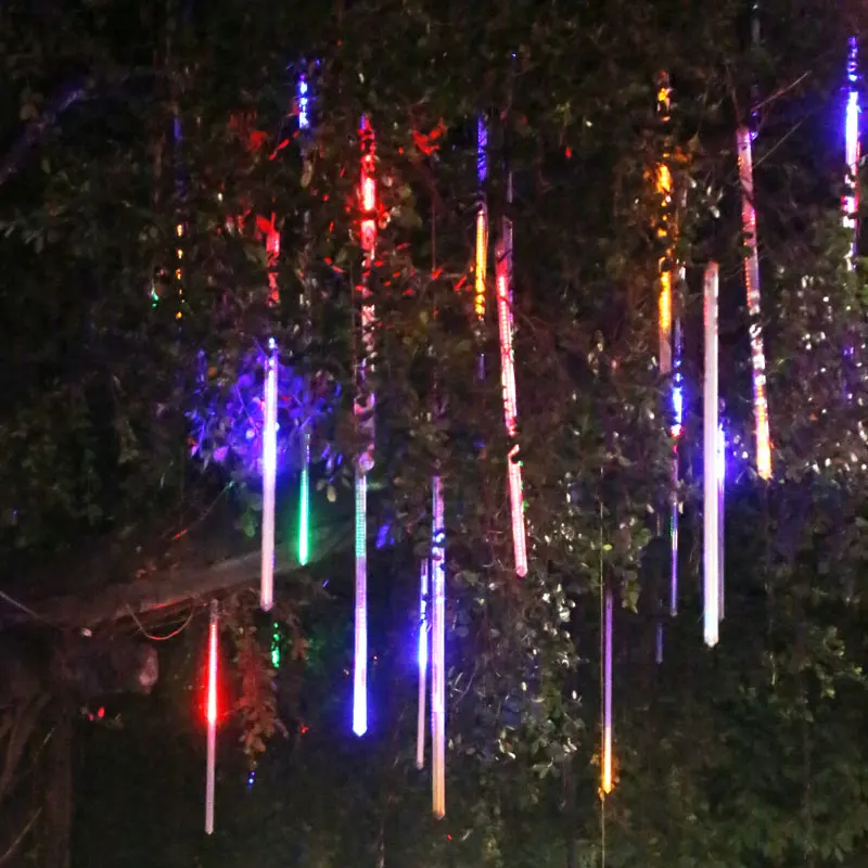 Zoyabell navidad Hada luz Meteor Shower lluvia tubo guirnalda luces de navidad interior jardín fiesta exterior vacaciones Decoración Zoyabell navidad Hada luz Meteor Shower lluvia tubo guirnalda luces de navidad interior jardín fiesta exterior vacaciones Decoración