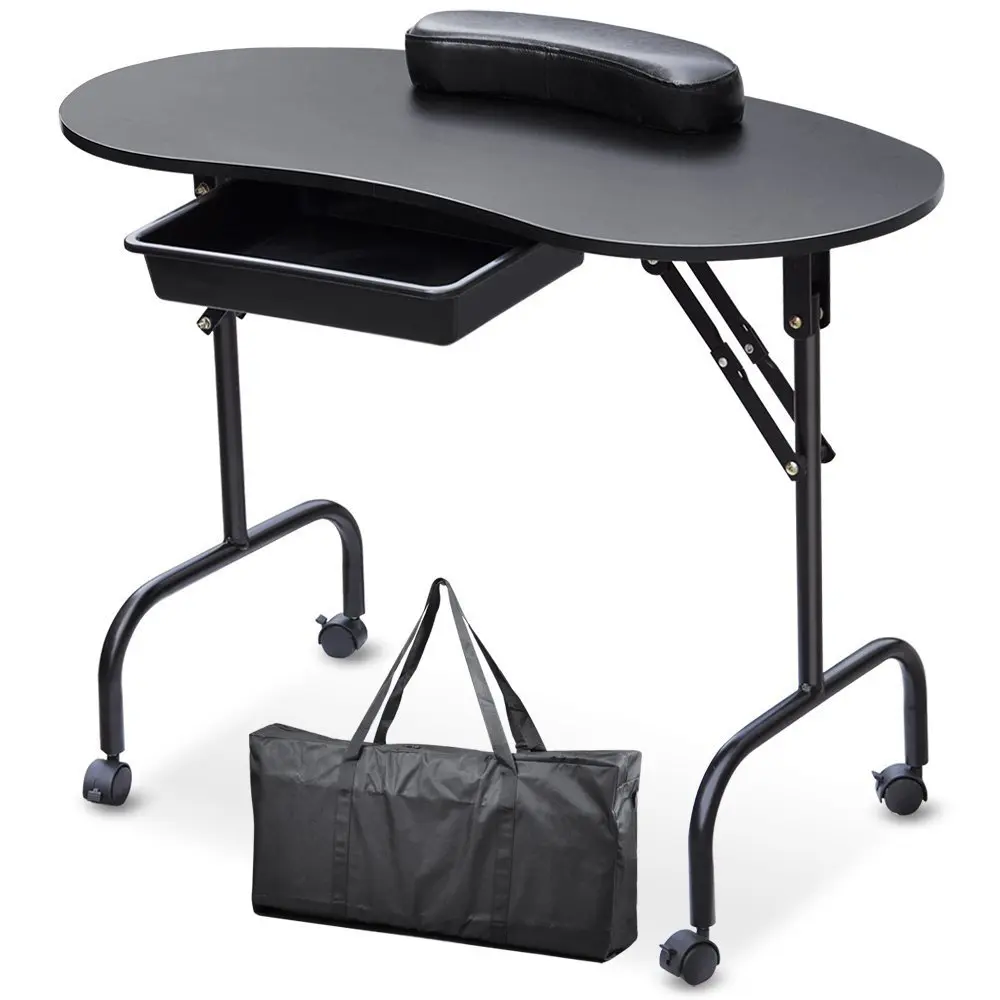 Portable Manicure Nail Art Table Station Desk Spa Beauty Salon