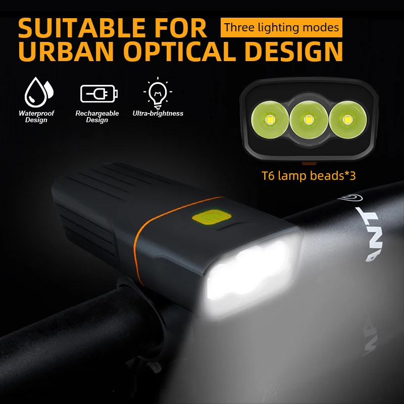 VICTGOAL LED Bike Light USB Rechargeable Bicycle Light Set Waterproof Cycling MTB Headlight & Taillight Flashlight for Bicycle