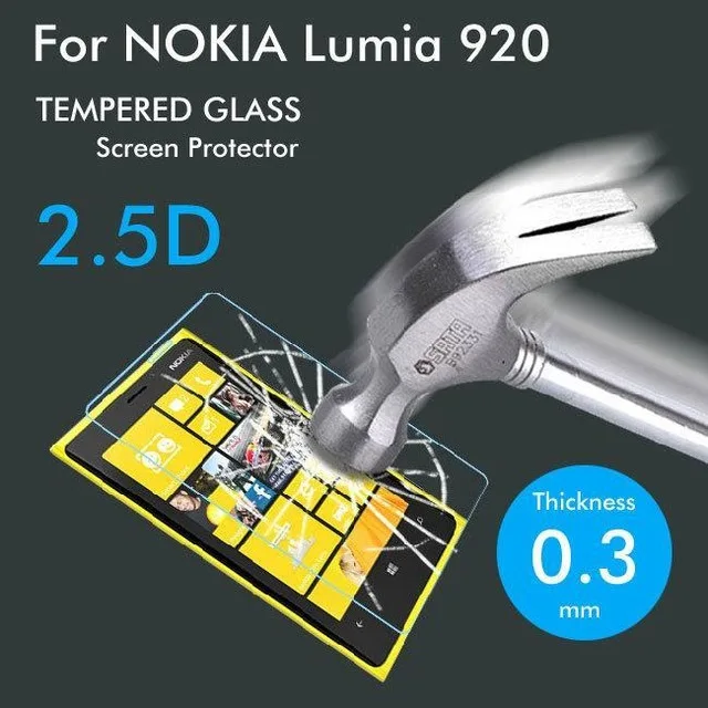 2.5D Закаленное стекло для Nokia Lumia 920 Высококачественная защитная пленка