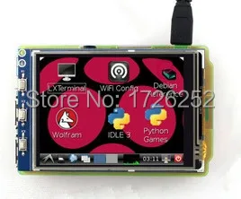 3 2 дюймовый 26PIN TFT LCD резистивный сенсорный экран XPT2046 для Raspberry Pi Raspbian IMG 320*240