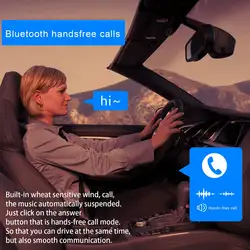 Беспроводной автомобильный адаптер Комплект Hands-free Talking автомобильный аудиоприемник Встроенный микрофон музыкальный контроллер стерео