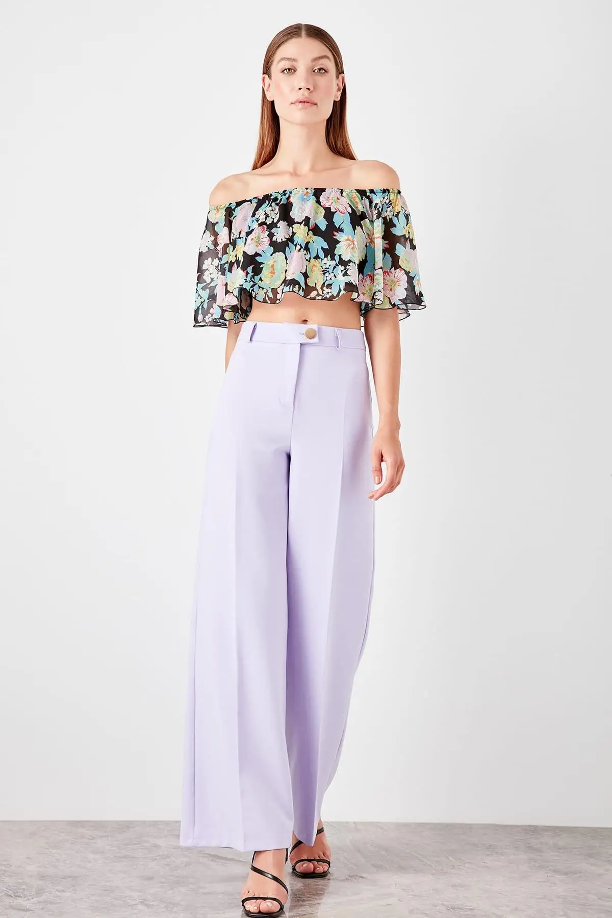 Trendyol Lilac классические брюки TWOSS19BB0524|Брюки |