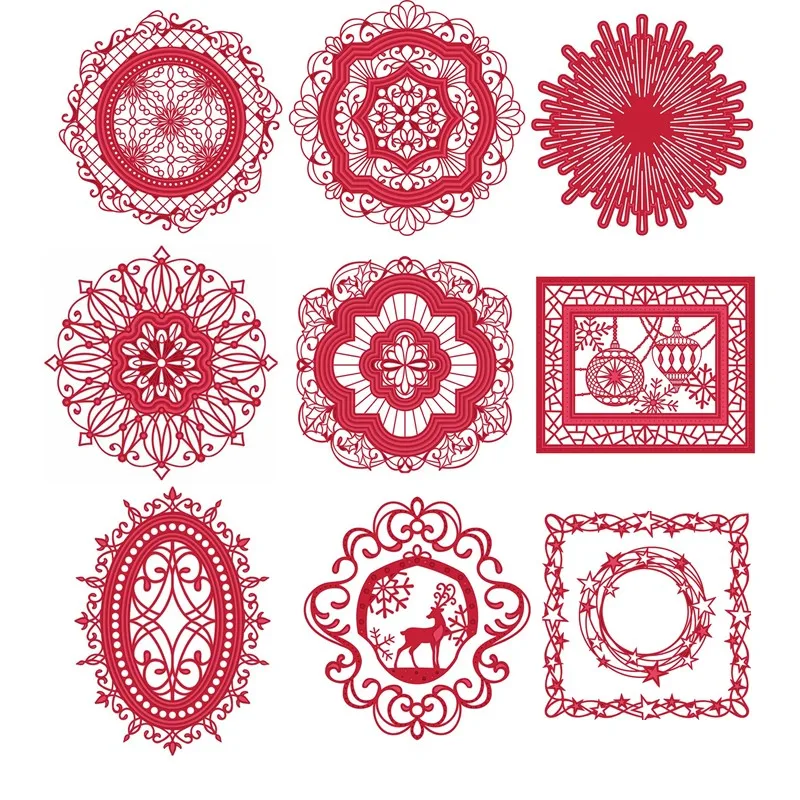 

Royal Flower Lace Frames Words Metal Cutting Dies Stencils for DIY Scrapbooking Crafts Embossing Paper Cards Making New 2018 Die