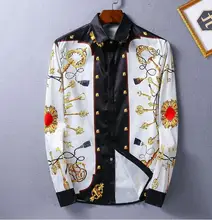 New Flower Casual Men Shirt Spring Summer Men’s Top Hawaiian Shirt Luxury Stylish Sleeve Mens Dress Shirts