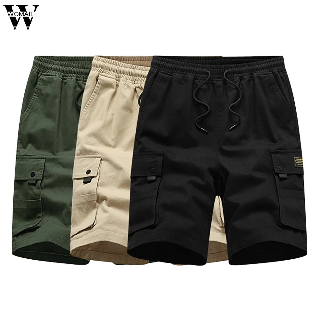 Womail шорты мужские летние шорты Свободные шорты Карго с карманами размера плюс 5XL Пляжные Шорты повседневные шорты спортивные пляжные модные шорты J65