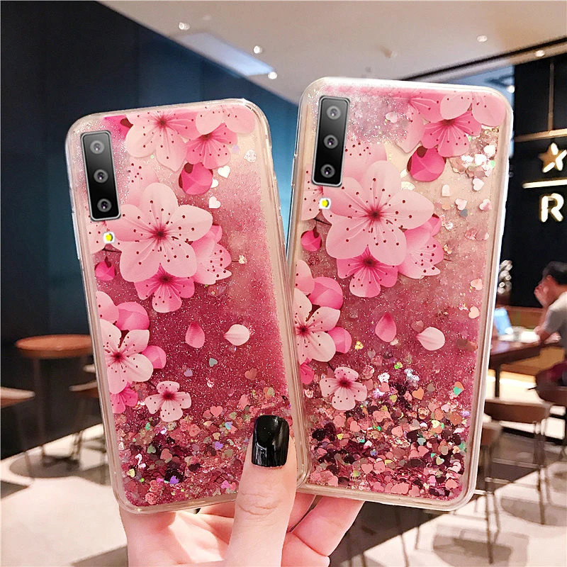 

Flamingo Dynamic Liquid Quicksand Case For Samsung Galaxy A70 A50 A30 S10Lite S9 S8 Plus M30 M20 A8 A6 Plus A7 J6 J4 2018 Cover