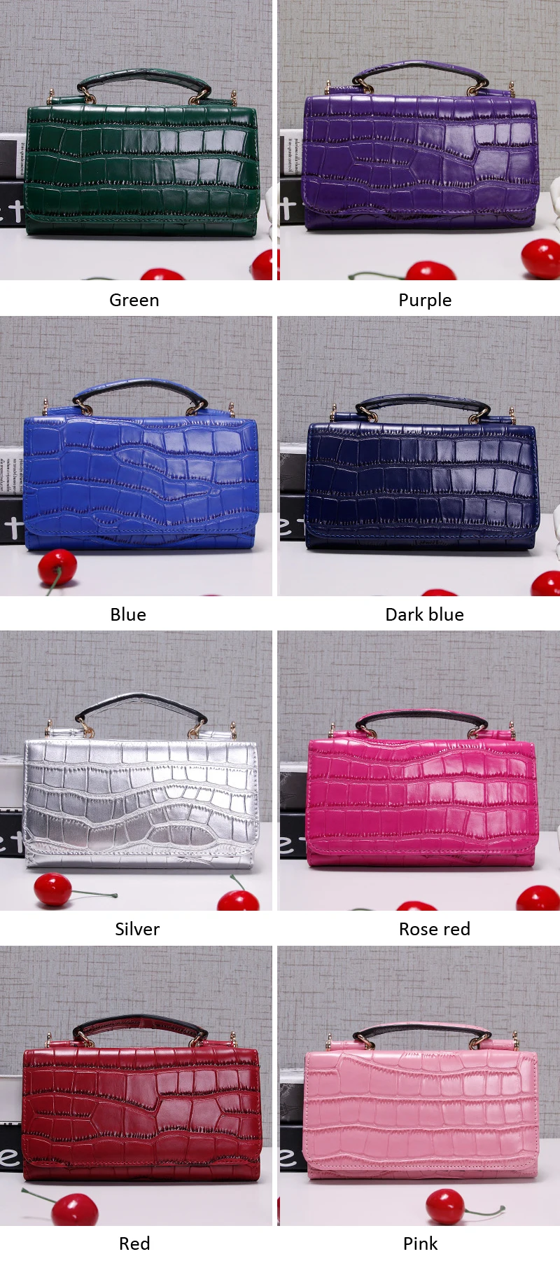 Fashion Women Leather Evening Clutch Bags Stone Pattern Handbag Women Shoulder Bags Bolsas Wristlet Party Wallets Spot Goods