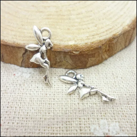 

240pcs Charms Angel Pendant Tibetan silver Zinc Alloy Fit Bracelet Necklace DIY Metal Jewelry Findings