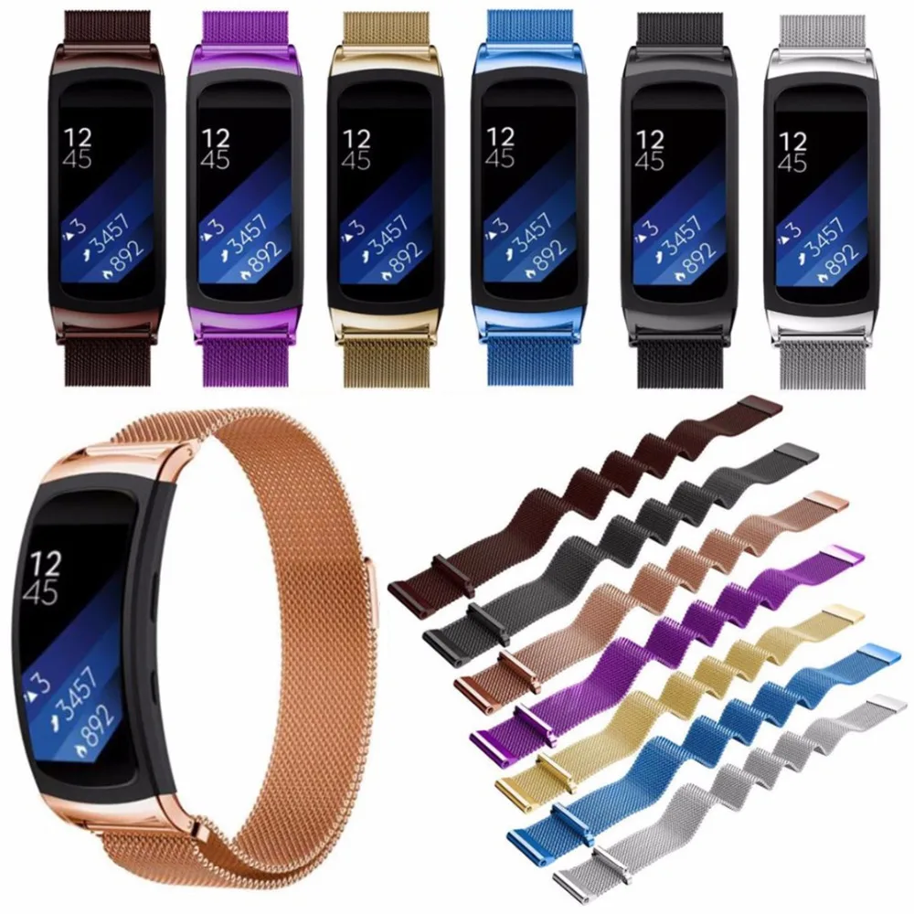 

Mayitr Milanese Magnetic Strap Watch Band Wrist band Bracelet For Samsung Gear Fit 2 SMR360