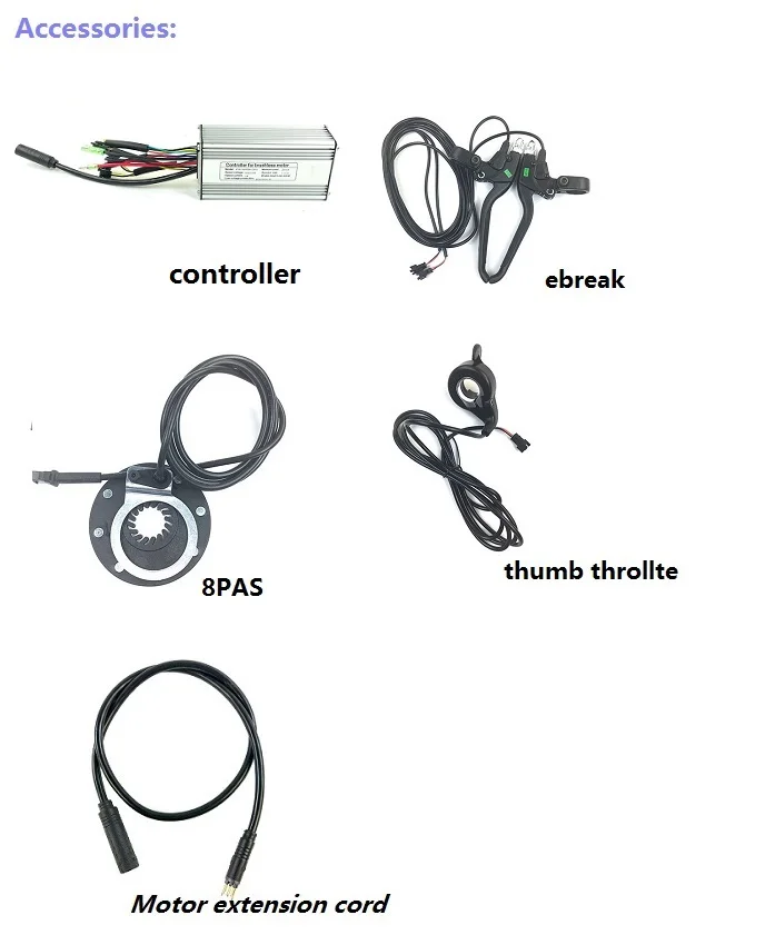 Комплект для переделки Электросистемы 48V 500W передний привод с LCD6 дисплей для 1" 20" 2" 26" 27," 28" 2" 700c колеса