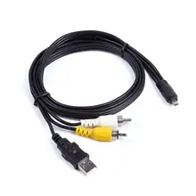 Câble TV 2in1 USB + A/V pour appareil photo Fujifilm Finepix S700 S800 S4000/A S2980 S4430 