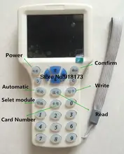 Супер Ручной Rfid NFC карты cloner Копир Writer Чтения с экрана + 5 Шт. 125 кГц Записи карт + 5 Шт. 13.56 мГц UID Изменчива Карточка