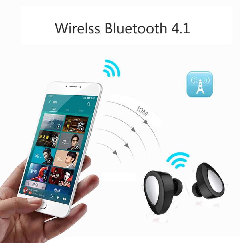 Aimitek K2 TWS Bluetooth наушники настоящие беспроводные наушники мини стерео музыкальные гарнитуры Hands-free с микрофоном зарядная коробка для телефонов