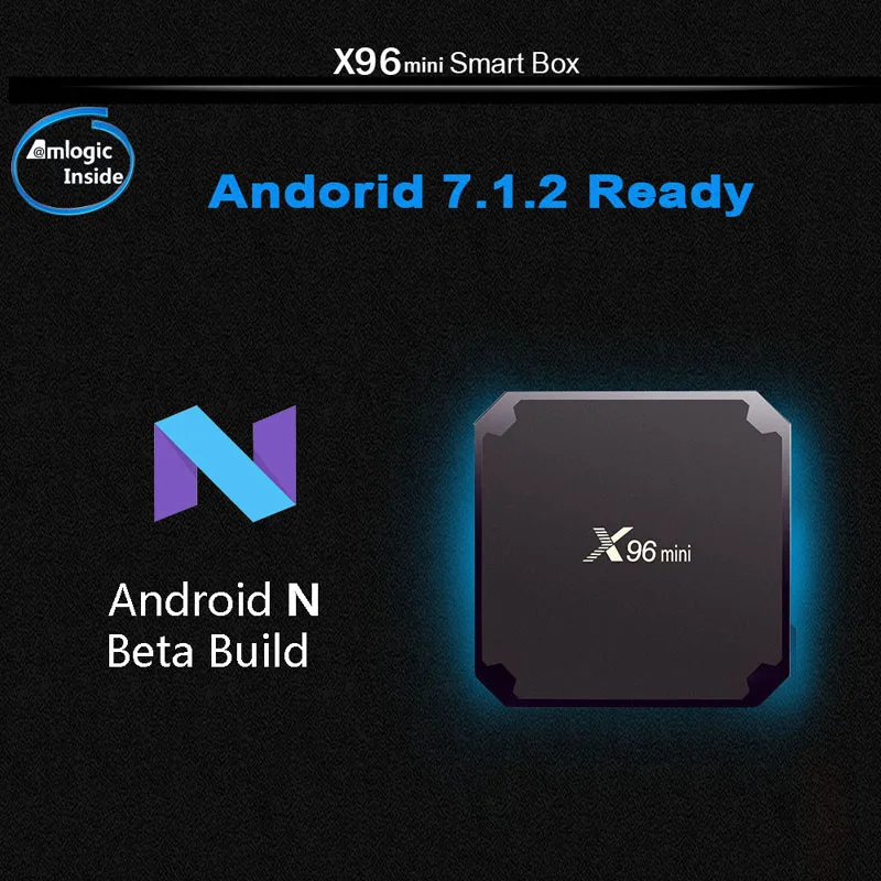 Android 7,1 Smart tv Box X96 Mini Amlogic S905W четырехъядерный 2 Гб ОЗУ 16 Гб ПЗУ Смарт мини-ПК 4 K потоковый медиаплеер телеприставка
