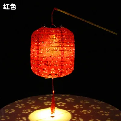 Цилиндрический дыни-образный полый бумажный фонарь s воздушный шар для украшения дома аксессуары ручной светильник-излучающий фонарь - Цвет: Color 3