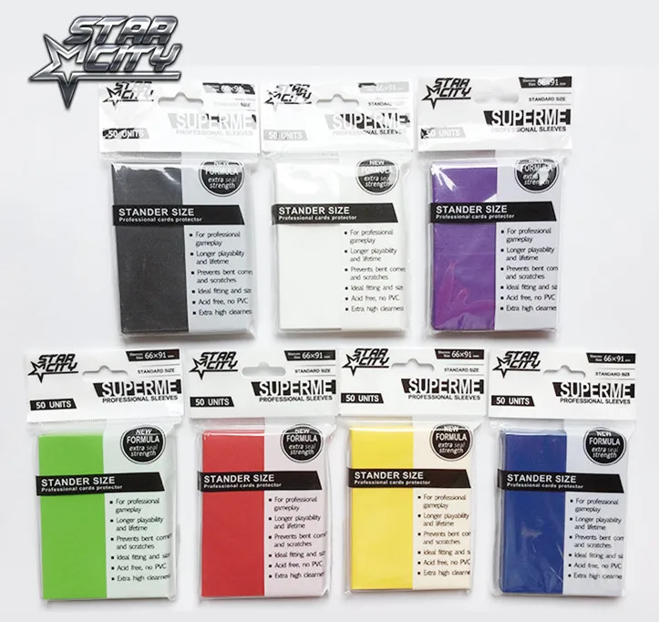 100 PCS/SET Matt Scrub Colorful Backs Card Sleeves Cards Protecter for Board Game Cards Magic the Gathering Yugioh Pokemon