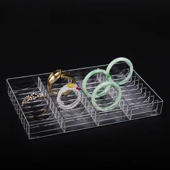 

New Clear Make Up Organizer Acrylic Cosmetic Makeup Bracelet Holder Storage Box Large Cabinet Powder Display Shelf Escritorio