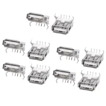 10PCS USB Type A Standard Port Female Solder Jacks Connector