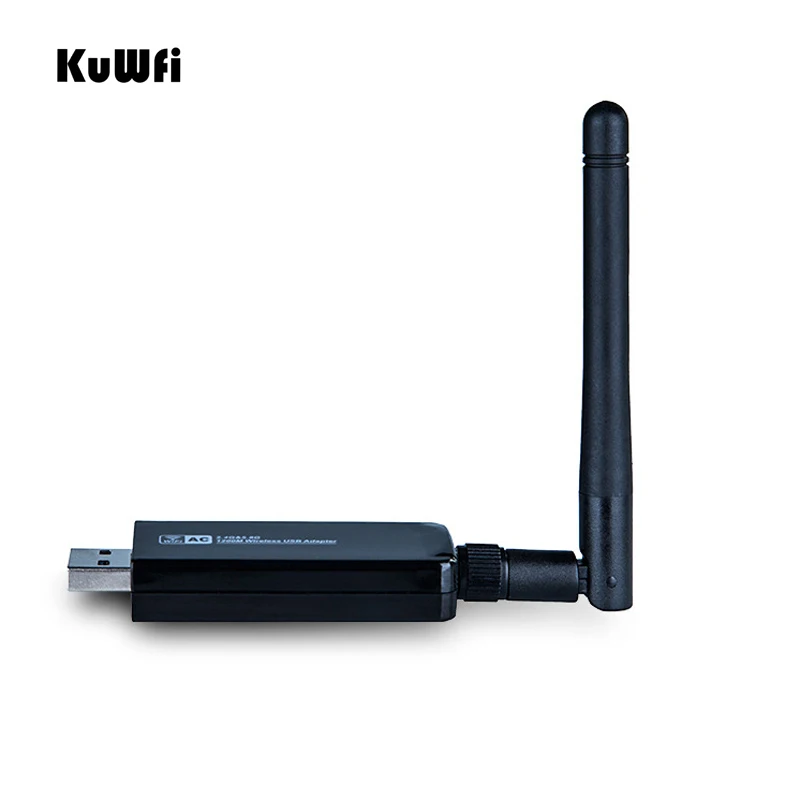 802.11AC 1200 Мбит/с USB беспроводная сетевая карта 2,4G/5G двухдиапазонный USB Wifi адаптер USB3.0 интерфейс с 2dBi антенной Wifi приемник