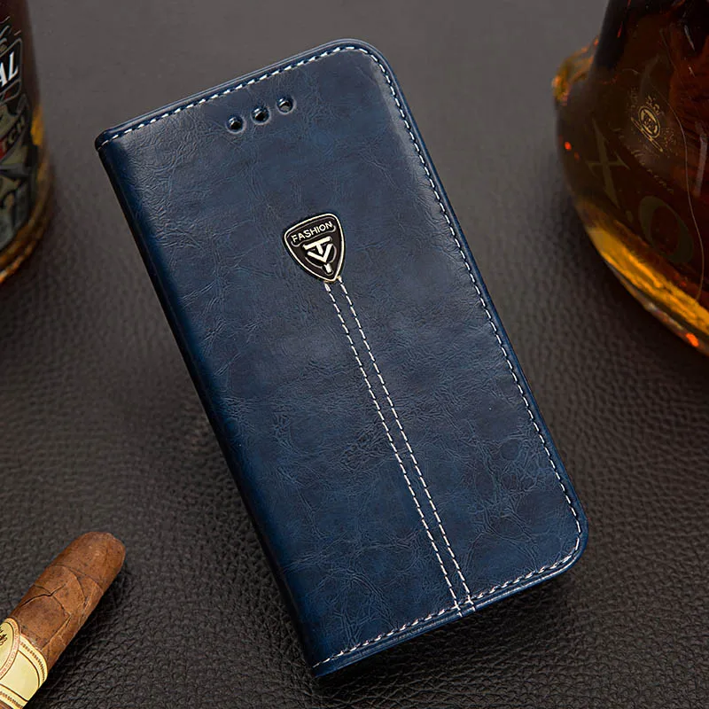 Премиум Винтаж из искусственной кожи Книга Флип Folio чехол для huawei Honor 8A бумажник подставки карты ручной работы телефон Сумки