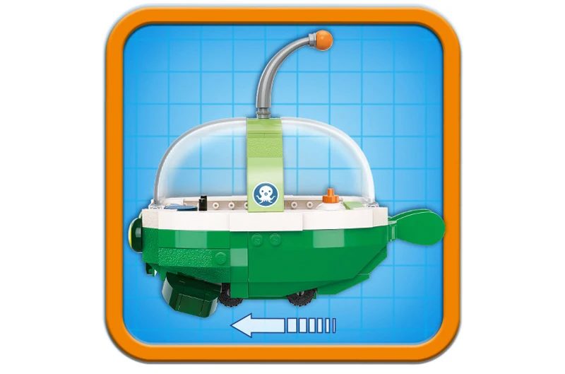 Octonauts строительный блок октопод Gup подводная лодка октябрь-Pod с GUP-C GUP-E GUP-D GUP-K GUP-I в стиле лего кирпичные игрушки Детский подарок