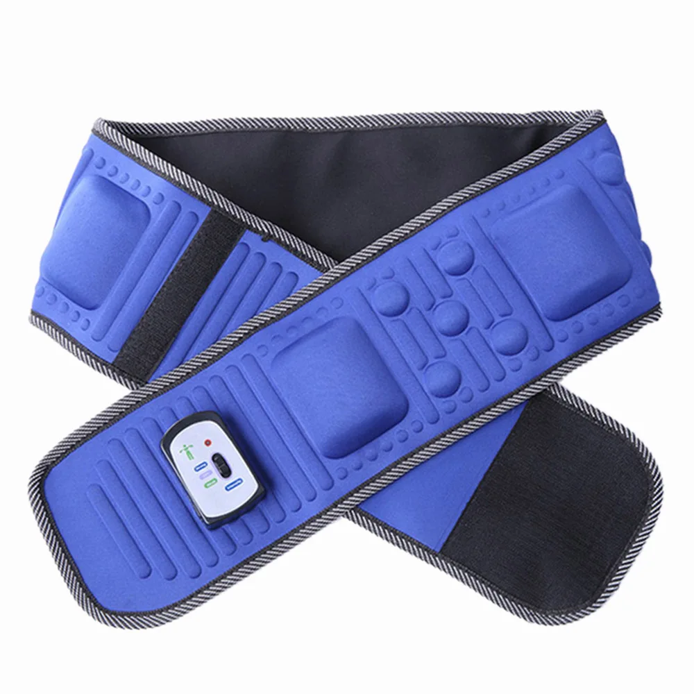 Electric Slimming Belt Abdomen Vibrating Back Massager Heat Function