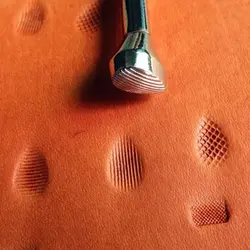 Leathercraft DIY Craft сплав металла пальца печати вертикальные полосы текстура штамп кожа Гравировка Инструменты