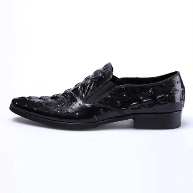 Chaussures on Appartements Slip De Peau Hommes Cuir Décontracté Fendu Mocassins Praty Crocodile Supérieure En Qualité YfyIvb76g