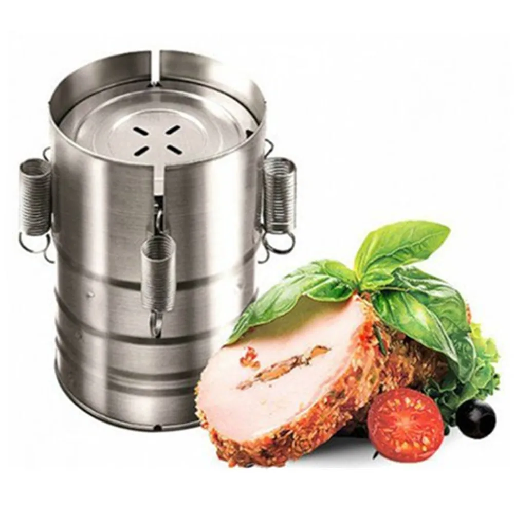 Ham Press Maker Machine 1PC Round Shape Stainless Steel Seafood Meat