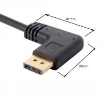 DisplayPort Display Port Male to Female 90 градусов правый вниз угловой Удлинительный кабель DP 015 RI| |