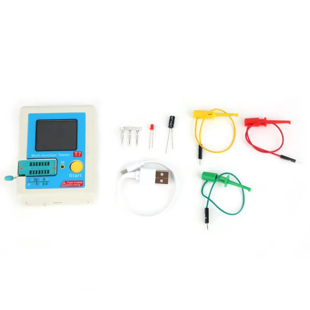 

LCR-T7 Transistor Tester TFT Diode Triode Capacitance ESR Meter LCR MOSFET IR Multi-function Tester Multimeter
