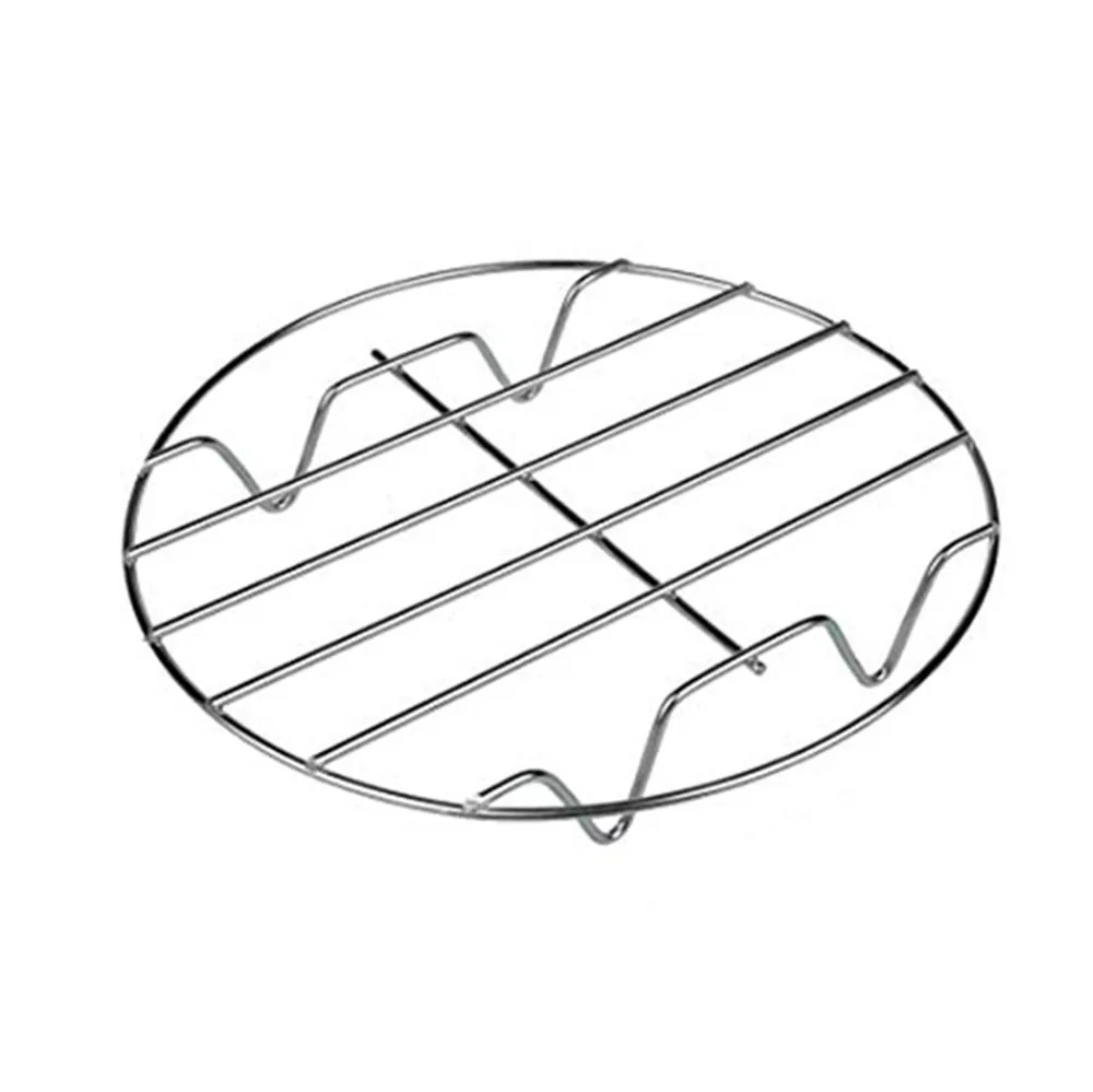 

Cooking Rack Round 304 Stainless Steel Baking and Cooling Steaming Rack Wire Stand Cookware Fit for Air Fryer Instant Pot Pres