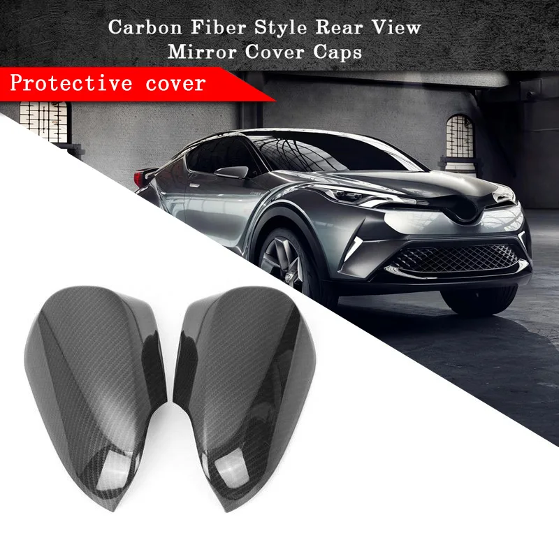 

1 Pair Rear View Rearview Mirror Cover Caps Decoration ABS Compatible Toyota CHR DXY88