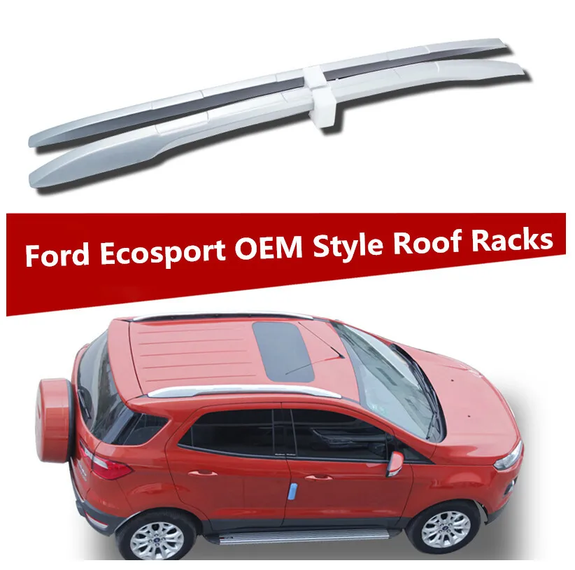 For Ecosport 2012-2016 Roof Rack Rails Bar Luggage Carrier top Rail Boxes alloy _ - AliExpress Mobile