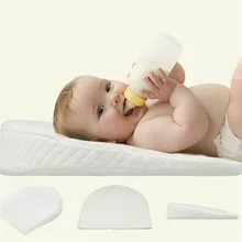 PUDCOCO/горячая Распродажа, подушка для сна для новорожденного ребенка, противоскользящая Детская плюшевая молочная кроватка для кроватки, позиционирование сна, клиновидная противорефлюксовая Подушка, хлопковый коврик