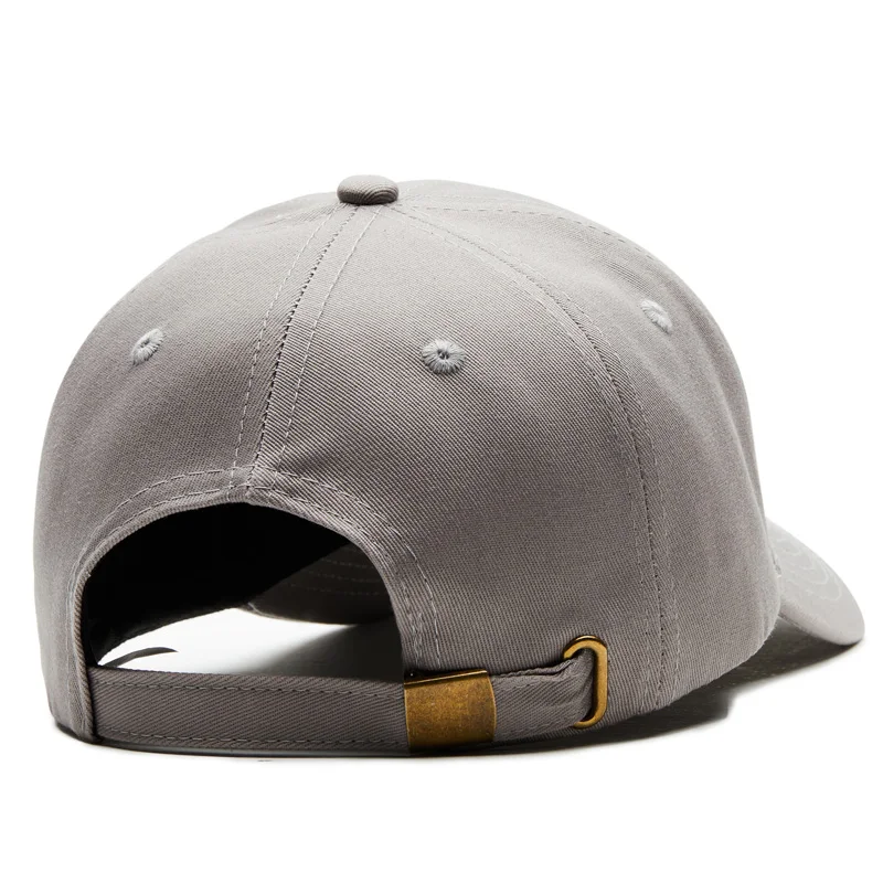 baseball-cap-pure-color-gray-rear