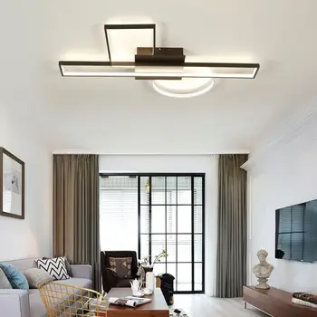 

LukLoy Simple Modern Rectangular Atmosphere Ceiling Light Nordic LED Home Bedroom Living Room Restaurant Hotel Ceiling Lamp
