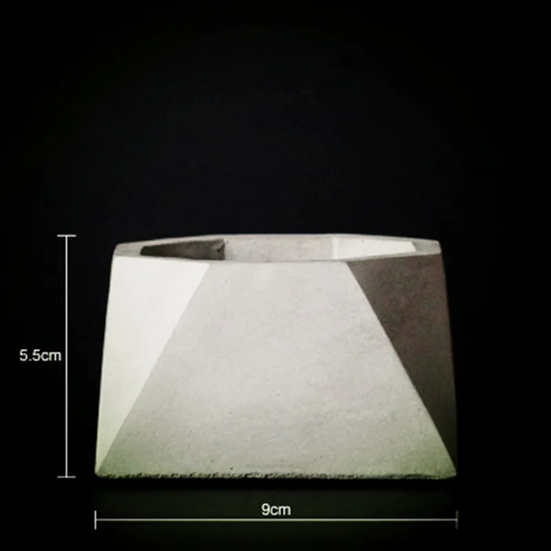 Creative Desktop Concrete Planter Silicone Molds for flower pot making Garden Decoration Cement Clay Vase Mold