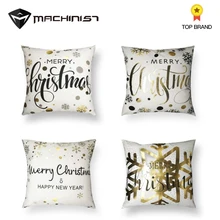 1 шт. Рождественская горячая штамповка наволочка, Чехол на подушку Скандинавская тема простой и современный химическое волокно товары для салона автомобиля