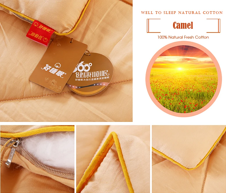 100% Natural Cotton Quilted Comforters 24