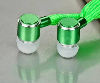 

High Quality Shoelace In-ear Earphone for Mobile phone Stereo Metal Bass With Microphone Sport Music Earpieces