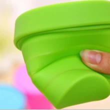 170 мл Складная силиконовая чашка Складная кружка силиконовая дорожная походная стакан для хранения(500 шт./партия