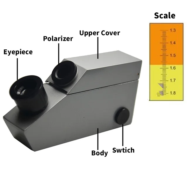 RGM 600I Gemological Refractometer Illumination Measure Refractive
