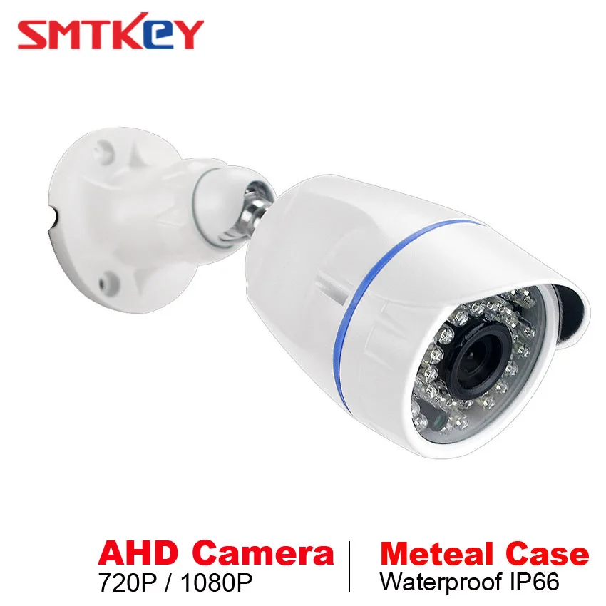

SMTKEY 720P or 1080P AHD CCTV Camera Metal Housing waterproof Bullet IR Outdoor 1MP / 2MP AHD Camera