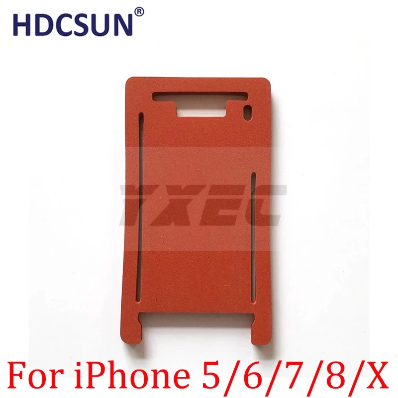 HDCSUN силиконовый коврик для ламинирования iphone x 5 5s 6 6s 7 8 plus X переднее стекло с